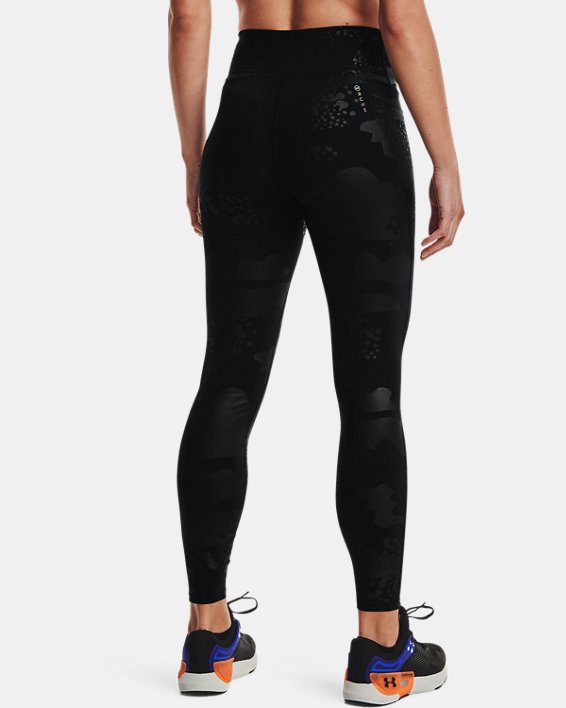 Women's UA RUSH™ No-Slip Waistband Tonal Full-Length Leggings, Black, pdpMainDesktop image number 1